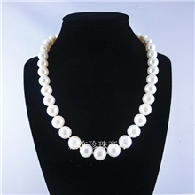 高档珍珠项链10-11圆强光淡水珍珠项链正品送妈妈