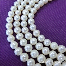 天然淡水珍珠项链8-9MM正圆AAA半成品珍珠项链
