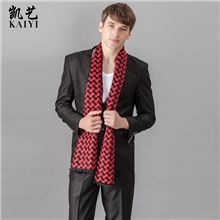 时尚新款英伦风秋冬季围巾男士桑蚕丝个性格子薄围巾WJ004