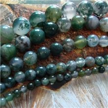 盛记宝石2-12mm天然水草玛瑙圆珠手链圆珠水草玛瑙