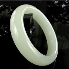 天然阿富汗青白玉手镯/透润光滑/高贵大方玉镯批发