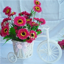 爆款心形小白车B1057纯手工编织工艺品