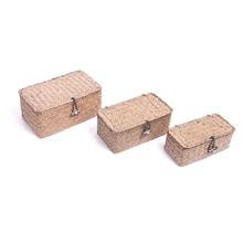 HLI海草收纳纯手工海草编织日用品杂物收纳筐收纳盒大量批发