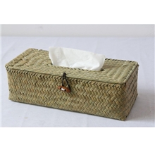 HLI饰品纸巾盒草编纸巾盒手工编织纸巾盒外贸家居日用品