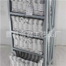 厂家直供收纳柜床头柜田园收纳小柜子木橱柜柜子