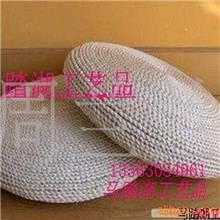 厂家供应草柳编工艺品、玉米皮蒲团垫、打坐坐垫休闲蒲草垫批发
