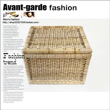 馨乐手工编织印尼藤编织韩版天然色杂物收纳篮藤编工艺