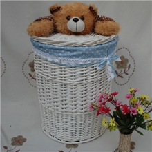 藤编卡通脏衣篮大号有盖宜家脏衣服收纳筐篮子洗衣筐脏衣桶特价