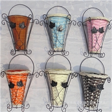 厂家直销半边藤编挂篮墙壁小吊挂篮子批发家居插花花器