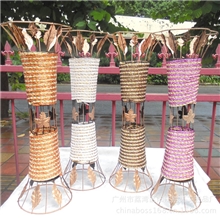 厂价直销藤编落地型大花瓶55厘米高圆口细腰喇叭型落地花瓶批发