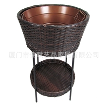 CI8303-1藤编工艺品冰桶竹编家居工艺品