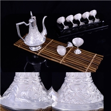 厂家工艺品批发定制手工银器喜禄酒具