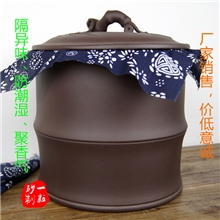【厂家直销】紫泥竹节七饼罐宜兴紫砂普洱茶叶罐紫砂茶叶罐