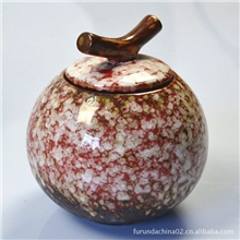 浪漫樱花特色窑变陶瓷茶叶罐密封罐储物罐陶瓷工艺品
