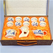 14头德化玉瓷功夫茶具套装可logo定制生产大量现货