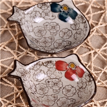 出口日式釉下彩陶瓷器餐具zakka山田烧和风鱼味碟碟子特价