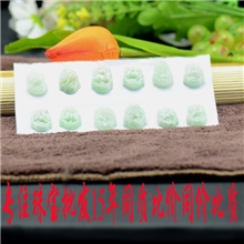 天然缅甸A货翡翠十二生肖吊坠整套带绿批发