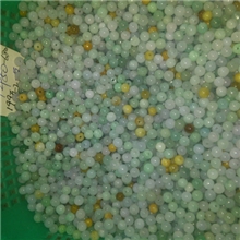 玉珠批发工厂货源5~6厘三彩玉珠天然A货翡翠四会天光墟