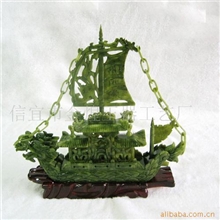 大量批发酒店开张.大夏落成.家居入住.一帆风顺玉雕龙船