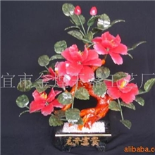供应礼品，工艺品，盘景，玉器五朵牡丹