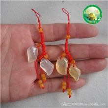 腾冲【滇玉】牌黄龙玉黄腊石芒果硕果累累吊坠手机挂件