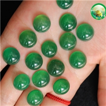 绿玉髓DIY配件，圆形小饰品，云南玉器批发、腾冲【御鑫】品牌