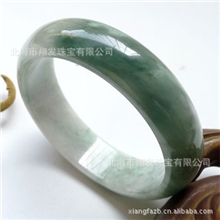 翔发珠宝/翡翠A货批发/糯种手镯宽边/带证书53.5-57.5mm2AZZ-02