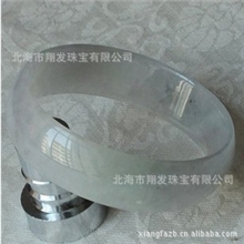 厂家直销冰种春带彩玉镯翡翠A货手镯中复型手环51-53mmZFB