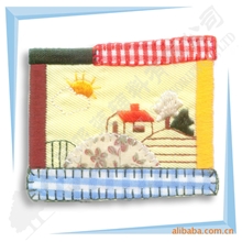 工厂直销商标绣花标绣花章布标