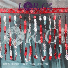 新款织带时尚15cm热销舞台服装辅料饰品DIY流苏珠片亮片链条花边