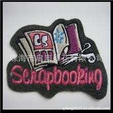 供应刺绣徽章各种字母图案电脑刺绣徽章