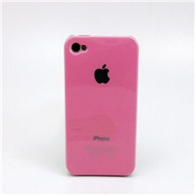 生产厂家供应苹果手机保护壳粉红色iphone4可用于DIY1元起批