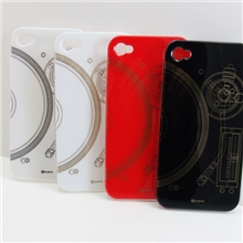 iphone4保护壳特色IML工艺情侣左右图案保护壳深圳厂家供应