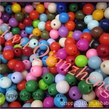 义乌珠子批发优质环保混色糖果珠，实色亚克力圆珠，果冻珠