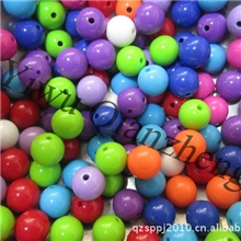 义乌珠子批发优质环保可爱糖果珠，DIY实色亚克力串珠