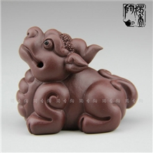 批发宜兴紫砂茶宠精品摆件紫砂貔貅坐地生财厂家直销