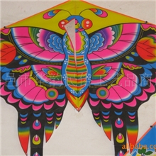 格子布三角风筝-蝴蝶-生产批发-玩具-潍坊风筝-LOGO广告风筝