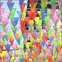 【供应五色串旗】【三角旗】【可订做加印广告】