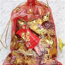 厂家批发百年好合烫金喜糖袋婚庆用品纱袋喜糖盒喜烟袋喜烟盒1