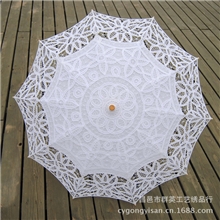 厂家百带丽工艺花边伞蕾丝公主刺绣绸布装饰古典宫廷外贸伞批发
