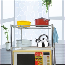 微波炉置物架微波炉多功能伸缩框架不锈钢收纳架厨房整理架