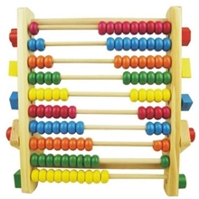 木制婴幼儿童学习计算架算珠架几何形状计算架早教启蒙益智玩具