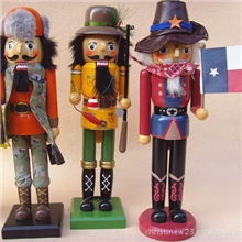 小额批发新款35CM运动休闲牛仔系列胡桃夹子木偶