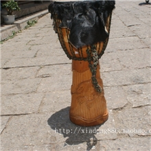 非洲鼓12寸整木非洲鼓手鼓非洲山羊皮高60直径29-30