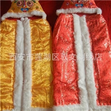 纯手工披风丝绸宝宝斗篷婴儿虎头帽披风