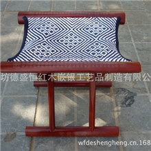 山东潍坊厂家批发供应红木嵌银马扎机嵌百寿系列可定做