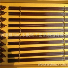山东潍坊批发红木嵌银筷子10双纸盒装黑色大漆葫芦可定做淘宝热卖