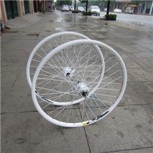 高档山地车轮组319圈昆腾花鼓自行车轮组DIY组装车轮组彩色
