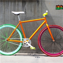 高碳钢死飞珞钼钢死飞DIY死飞真死飞可倒骑包邮