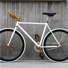 高碳钢死飞复古车死飞DIY死飞真死飞可倒骑